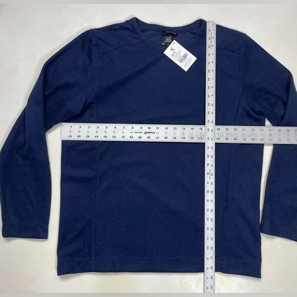 Knoss Evolve Double Knit Pullover Sweater Men Large Navy Blue NWT - Picture 5 of 5